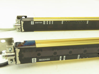 Omron F3SJ-A0320P30-L F3SJ-A0320P30-D Light Curtain Emitter Receiver Set/Bracket