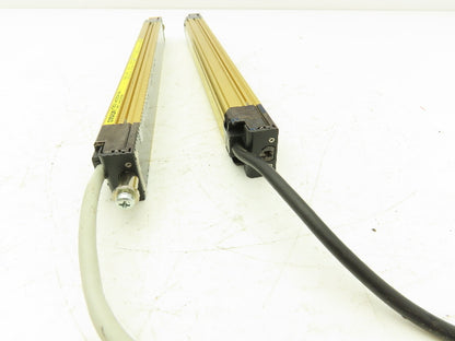 Omron F3SJ-A0320P30-L F3SJ-A0320P30-D Light Curtain Emitter Receiver Set/Bracket