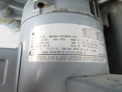 Thermo Environmental 3616 Regenerative Blower Vacuum Pump 1Hp 115/230v 1ph 92CFM
