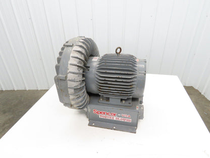 Spencer Vortex VB055B Regenerative Blower Vacuum Motor 7.5hp 230/460V 3ph 370CFM