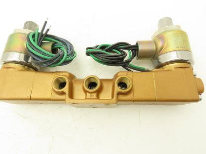 Versa VXX-4324-H-XX-10-A120 Pneumatic Solenoid Valve 4-Way 3-Pos 1/4"npt 120VAC