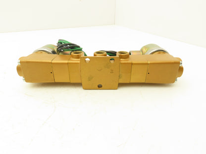 Versa VXX-4324-H-XX-10-A120 Pneumatic Solenoid Valve 4-Way 3-Pos 1/4"npt 120VAC