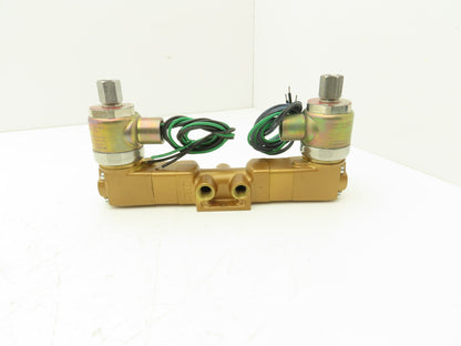 Versa VXX-4324-H-XX-10-A120 Pneumatic Solenoid Valve 4-Way 3-Pos 1/4"npt 120VAC