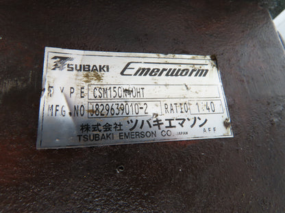 TEM Tsubaki Emerson CSM150N40HT Gearmotor 40:1 Ratio 44rpm 1.5Kw 220V 3PH LS90L