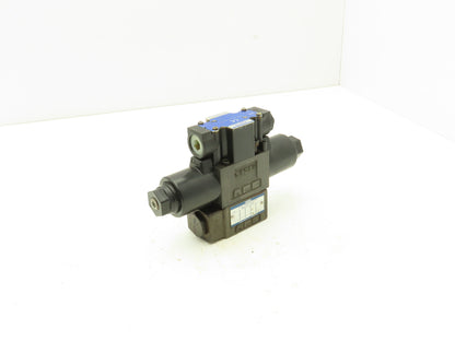 Yuken DSG-01-3C4-D24-70 Directional Solenoid Valve 3 Pos 4 Way 24VDC W/Manifold