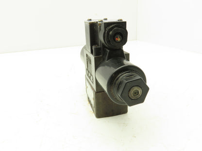 Yuken DSG-01-3C4-D24-70 Directional Solenoid Valve 3 Pos 4 Way 24VDC W/Manifold
