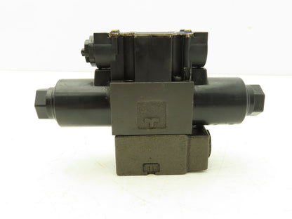 Yuken DSG-01-3C4-D24-70 Directional Solenoid Valve 3 Pos 4 Way 24VDC W/Manifold
