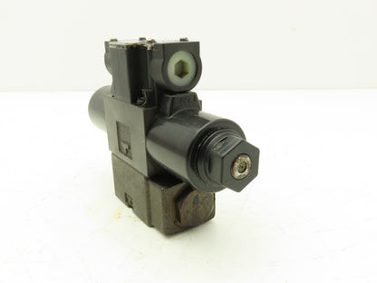 Yuken DSG-01-3C4-D24-70 Directional Solenoid Valve 3 Pos 4 Way 24VDC W/Manifold