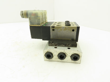 CKD 4KA310-LS-A Pneumatic Solenoid Valve Manifold Assembly 24VDC 3/8" NPT