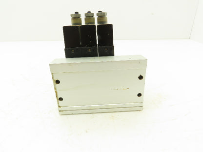 CKD 4KA310-LS-A Pneumatic Solenoid Valve Manifold Assembly 24VDC 3/8" NPT