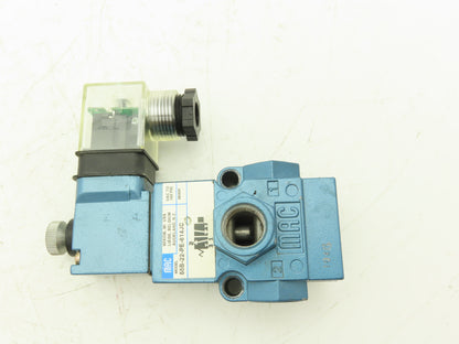 MAC 55B-22-PE-614JC Solenoid Valve 3/8" NPT 24VDC Coil 30-150PSI
