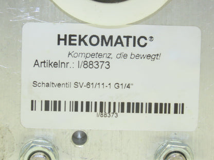 Hekomatic SV-61/11-1 Pneumatic Customizable Air Selector Switch Lever Activated