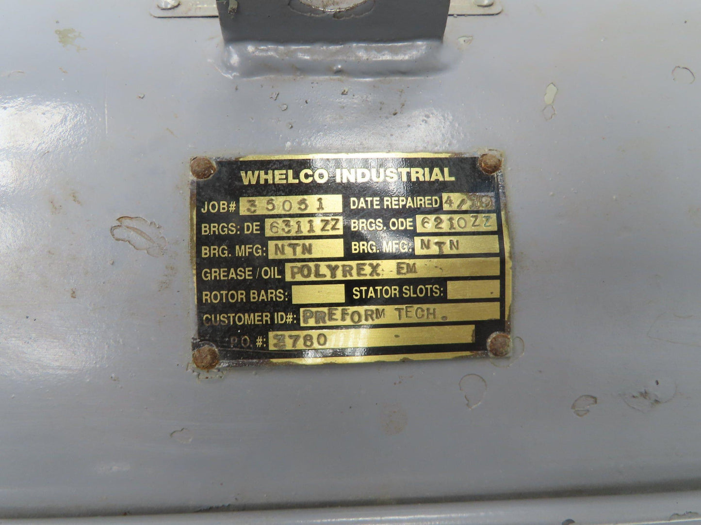 Emerson Electric DJ40S1AM AC Pump Motor 40Hp 3525 RPM 230/460V 3Ph 286JM