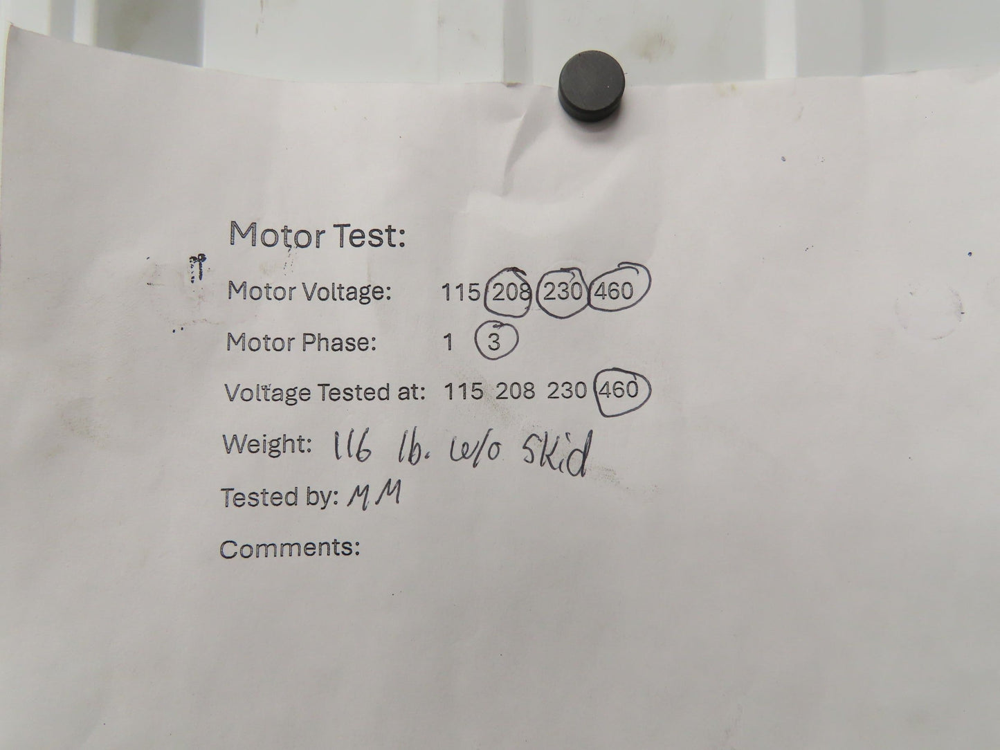Baldor CEWWDM3711T AC Motor 10Hp 3490rpm 230/460V 3Ph 215TC Foot Mount Washdown