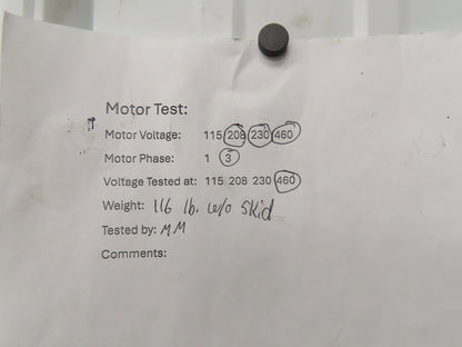 Baldor CEWWDM3711T AC Motor 10Hp 3490rpm 230/460V 3Ph 215TC Foot Mount Washdown