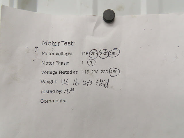 Baldor CEWWDM3711T AC Motor 10Hp 3490rpm 230/460V 3Ph 215TC Foot Mount Washdown