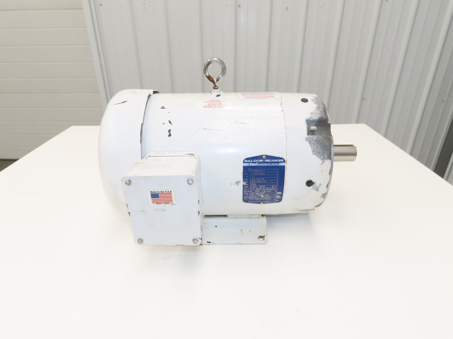 Baldor CEWWDM3711T AC Motor 10Hp 3490rpm 230/460V 3Ph 215TC Foot Mount Washdown