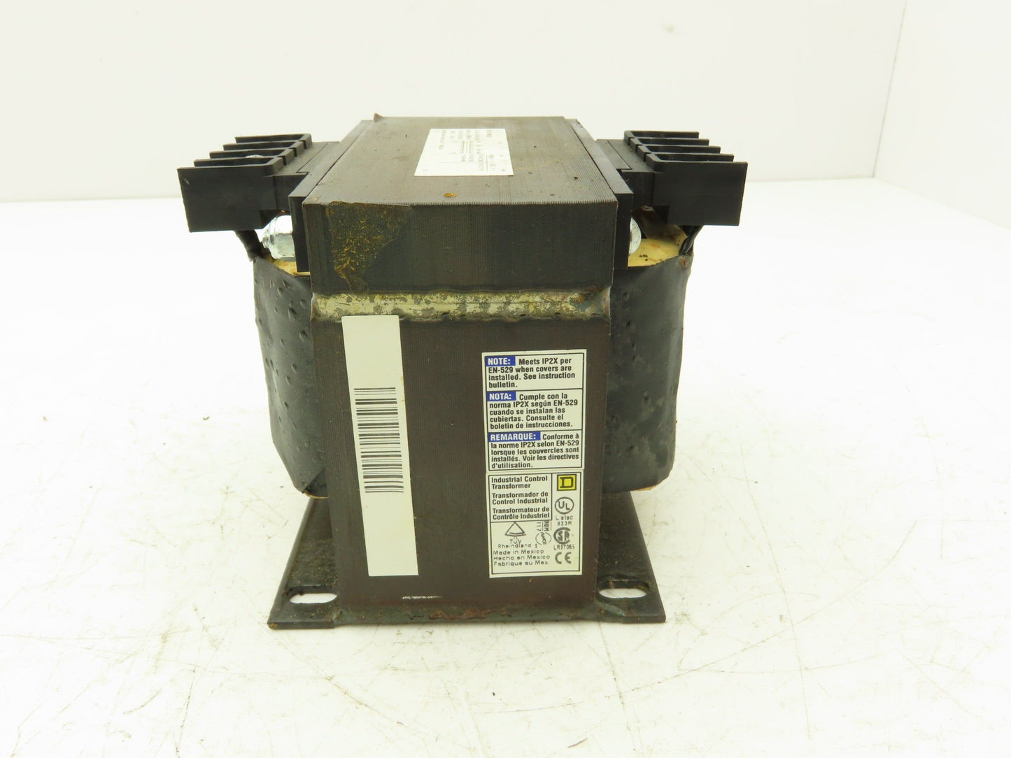 Square D 9070T500D20 Power Transformer 500VA 1Ph HV 208/230/460 LV 115 Class 180