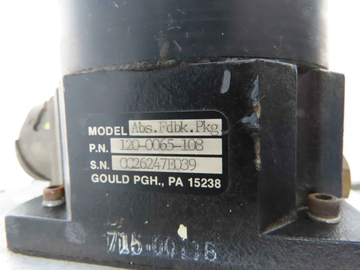 Gould Pacific Scientific CLU32 MTR W/ABS FDBK Servo Motor 74.2V/KRPM 185 in-lbs