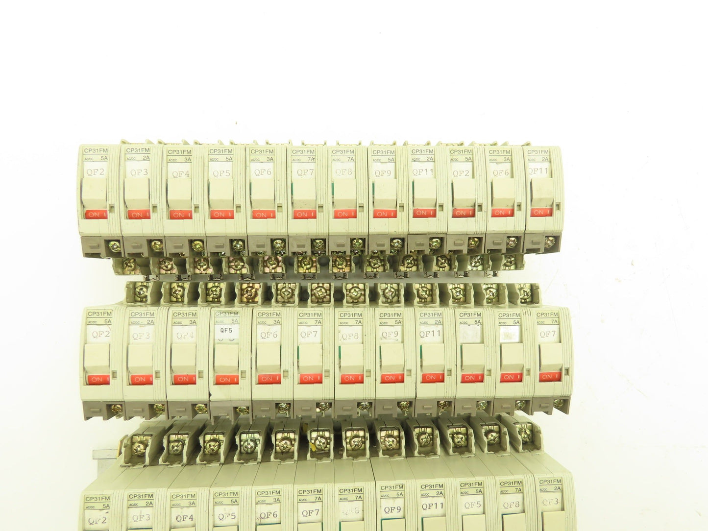 Fuji Electric Circuit Breakers AC/DC | 2/3/5/7A | 1-Pole | Lot of 47