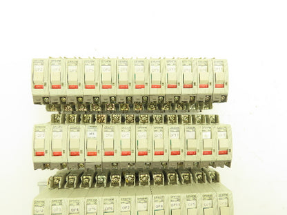 Fuji Electric Circuit Breakers AC/DC | 2/3/5/7A | 1-Pole | Lot of 47