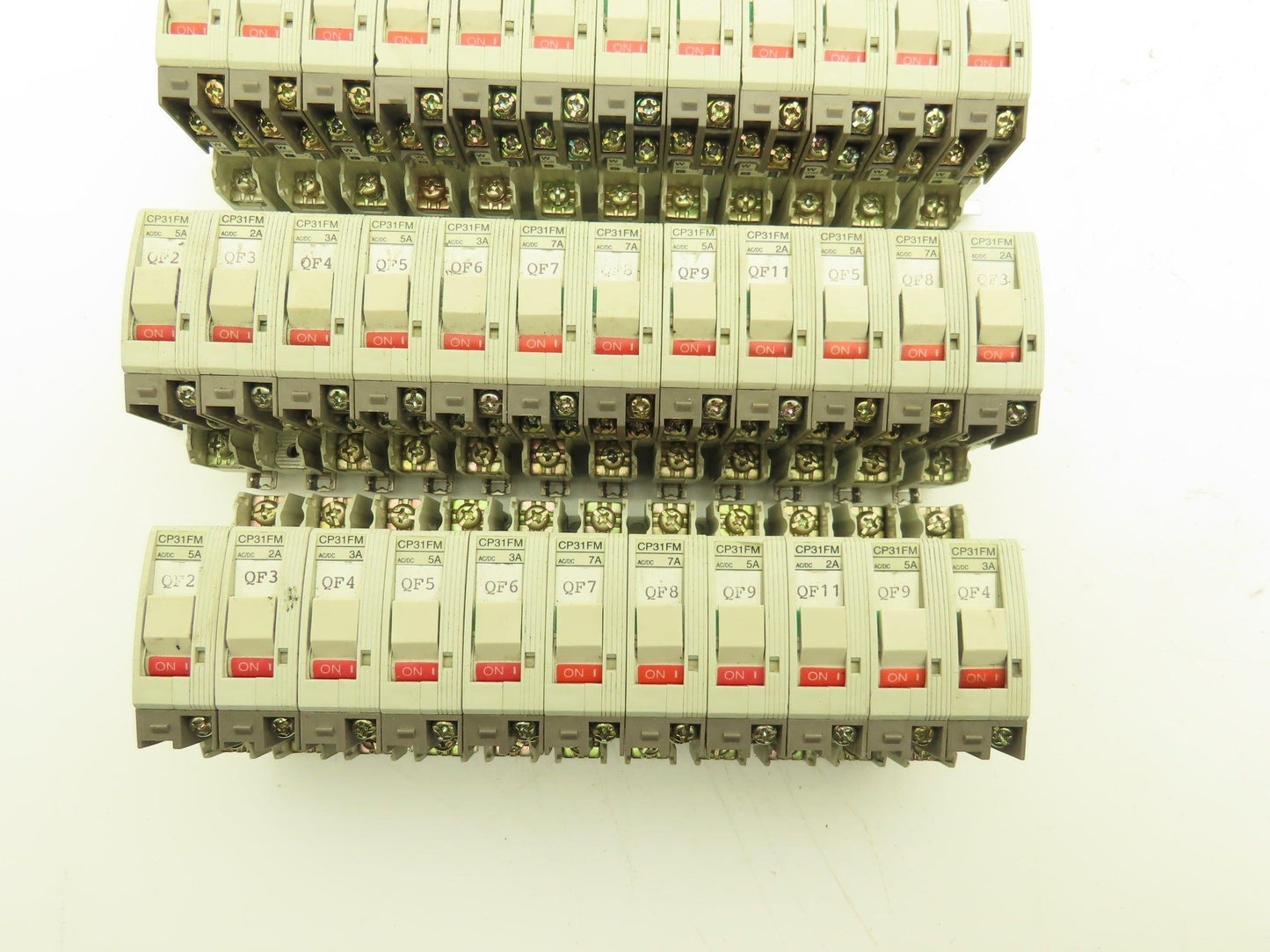 Fuji Electric Circuit Breakers AC/DC | 2/3/5/7A | 1-Pole | Lot of 47