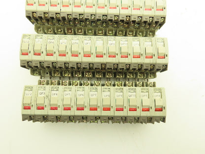 Fuji Electric Circuit Breakers AC/DC | 2/3/5/7A | 1-Pole | Lot of 47