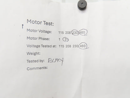 Delco B7113-S1 AC Motor 1Hp 1750rpm 230/460V 3PH 182 Foot Mount No Cover