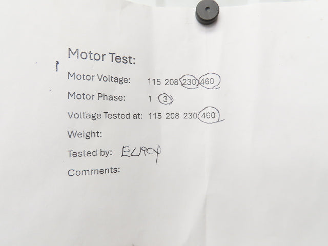 Delco B7113-S1 AC Motor 1Hp 1750rpm 230/460V 3PH 182 Foot Mount No Cover