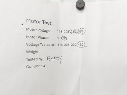 Delco B7113-S1 AC Motor 1Hp 1750rpm 230/460V 3PH 182 Foot Mount No Cover