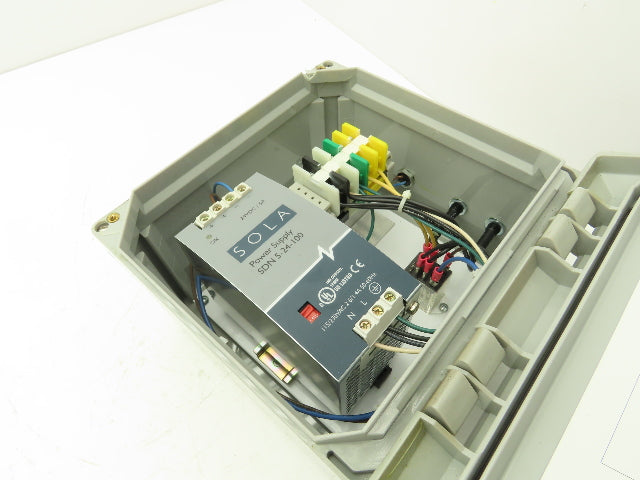 Hytrol 033.3016 Conveyor Electrical Enclosure Power Supply Unit 24VDC 5A 8x8x6"