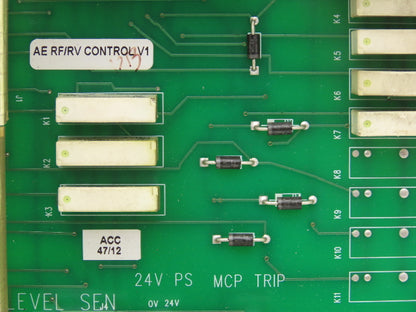 Unitronics 24V PS MCP TRIP ACC 47/12 | AE RF/RV Control V1 Relay Circuit Board