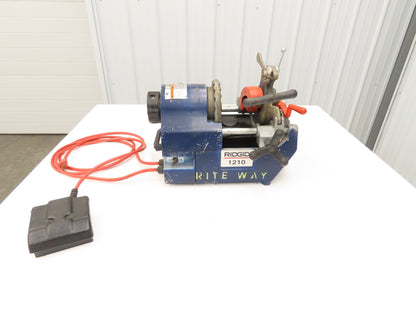 Ridgid 1210 Oil-less Pipe Threader Mobile Die Head Dies 1/2" to 1" Reamer Cutter