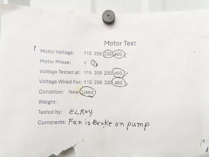 Gast 2567-V103 Vacuum Pump 21cfm 15psi 1.5Hp 230/460V 3PH 3/4"npt
