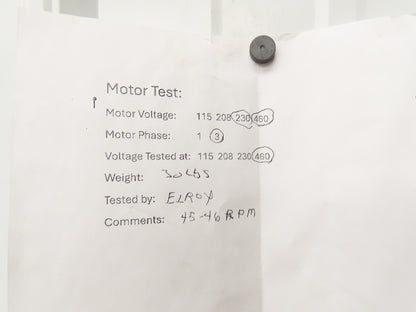 Varvel SRS060401925 Gearmotor 40:1 Reducer 42 RPM Hollow Shaft 0.9Hp 480V IEC 80