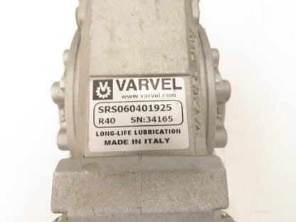 Varvel SRS060401925 Gearmotor 40:1 Reducer 42 RPM Hollow Shaft 0.9Hp 480V IEC 80