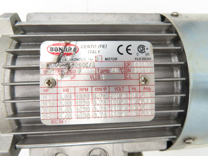 Varvel SRS060401925 Gearmotor 40:1 Reducer 42 RPM Hollow Shaft 0.9Hp 480V IEC 80