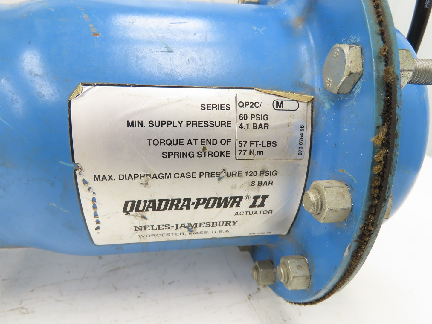 Jamesbury Quadra-Power II QP2C/M Pneumatic Valve Actuator w/Metso Positioner