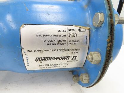 Jamesbury Quadra-Power II QP2C/M Pneumatic Valve Actuator w/Metso Positioner