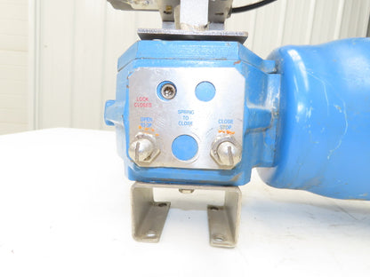 Jamesbury Quadra-Power II QP2C/M Pneumatic Valve Actuator w/Metso Positioner