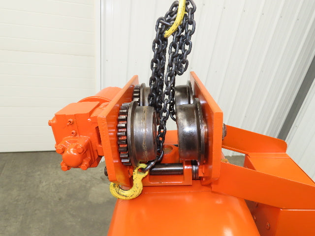 CM Lodestar L 1 Ton Electric Chain Hoist 16 FPM 15' Lift 120 Volt Power Trolley