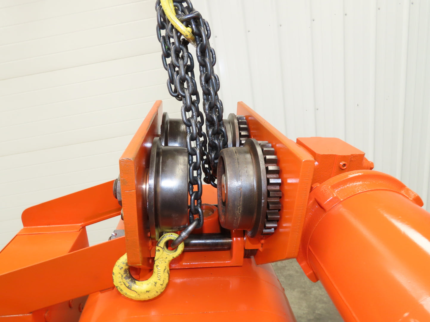 CM Lodestar L 1 Ton Electric Chain Hoist 16 FPM 15' Lift 120 Volt Power Trolley