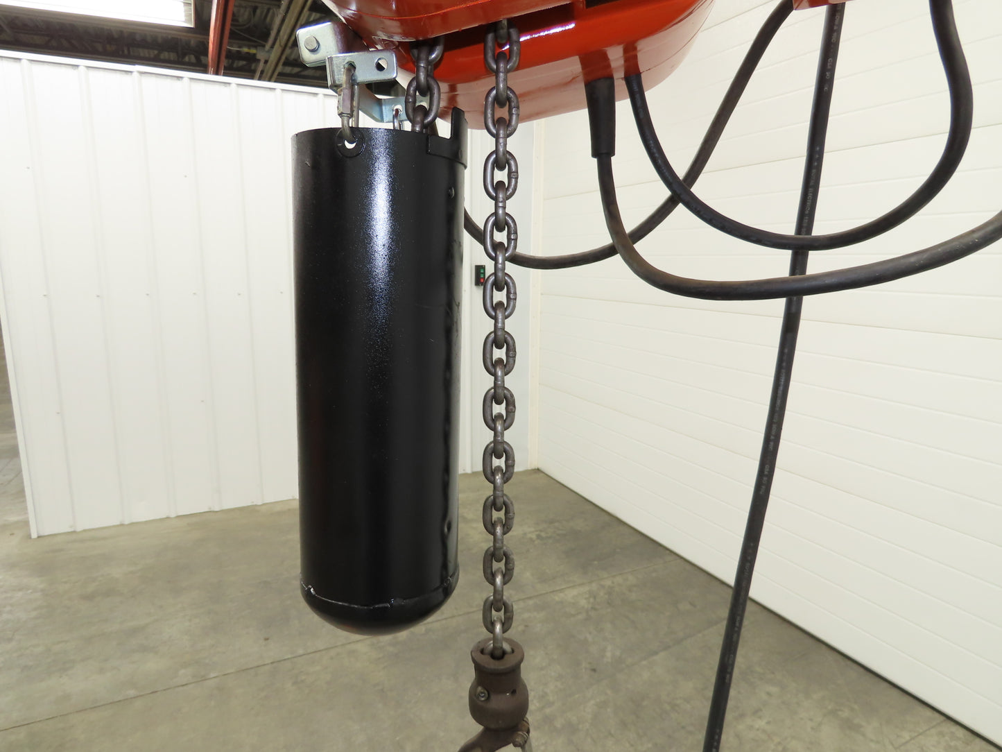 CM Lodestar L 1 Ton Electric Chain Hoist 16 FPM 15' Lift 120 Volt Power Trolley