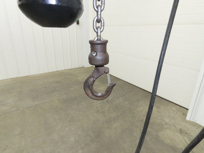 CM Lodestar L 1 Ton Electric Chain Hoist 16 FPM 15' Lift 120 Volt Power Trolley