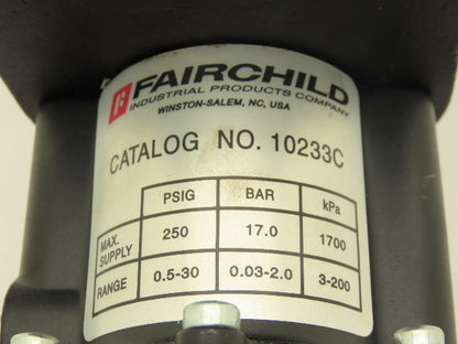 Fairchild 1210B-10133C Motorized Pneumatic Air Regulator 3/8"npt
