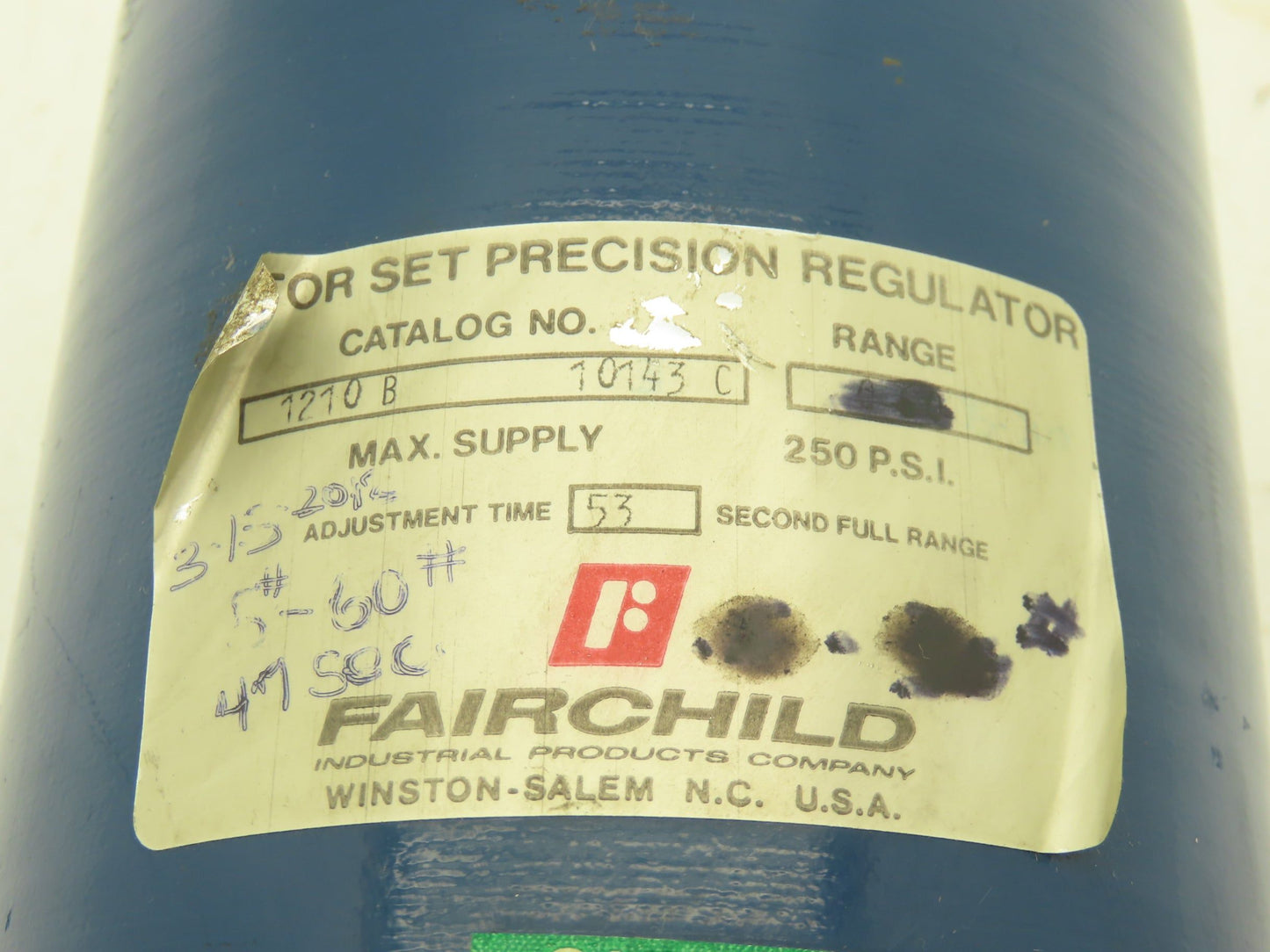 Fairchild 1210B-10143C Motorized Pneumatic Air Regulator 3/8"npt