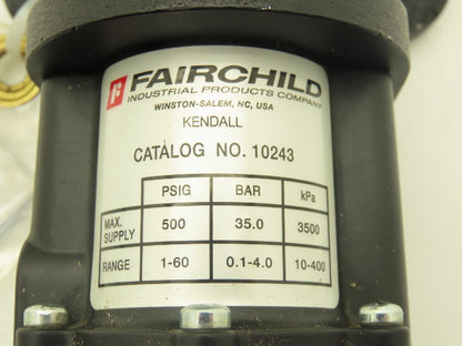 Fairchild 1210B-10143C Motorized Pneumatic Air Regulator 3/8"npt