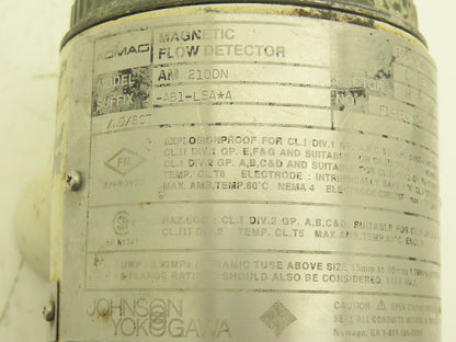 Yokogawa Admag AM 210DN-AB1-LSA*A Magnetic Flow Detector 4" 100mm
