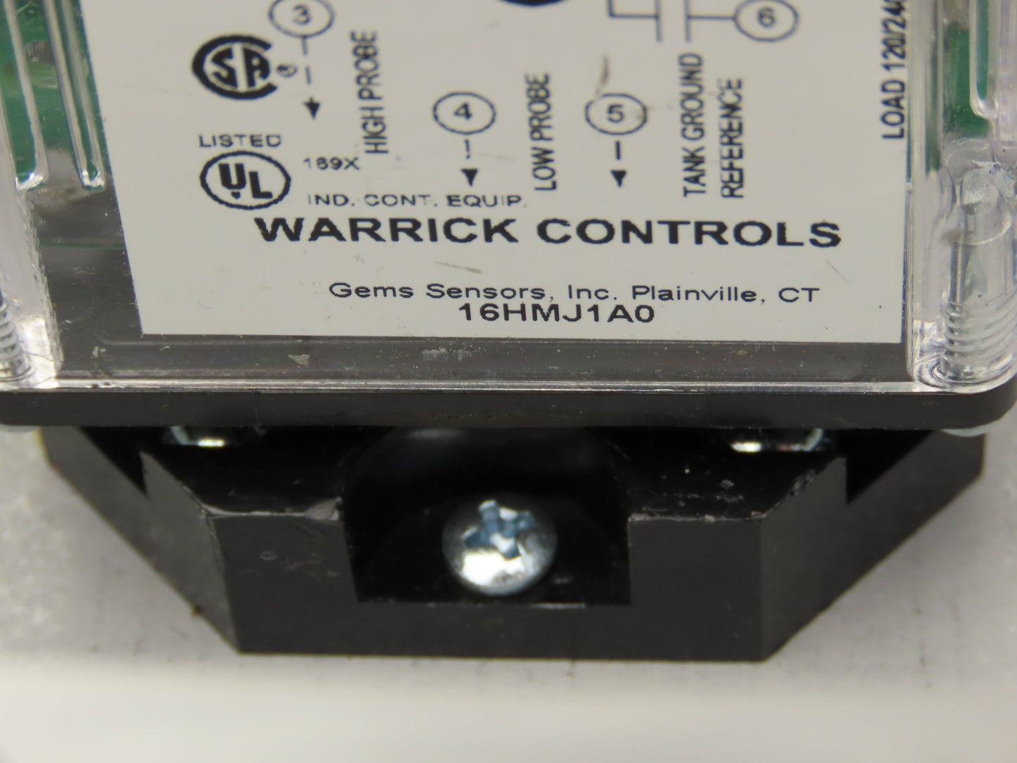 Warrick Controls 16HMJ1A0 Relay Module 1NO,1NC 120vac 8 pin 6"x6"Enclosure