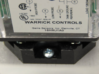 Warrick Controls 16HMJ1A0 Relay Module 1NO,1NC 120vac 8 pin 6"x6"Enclosure